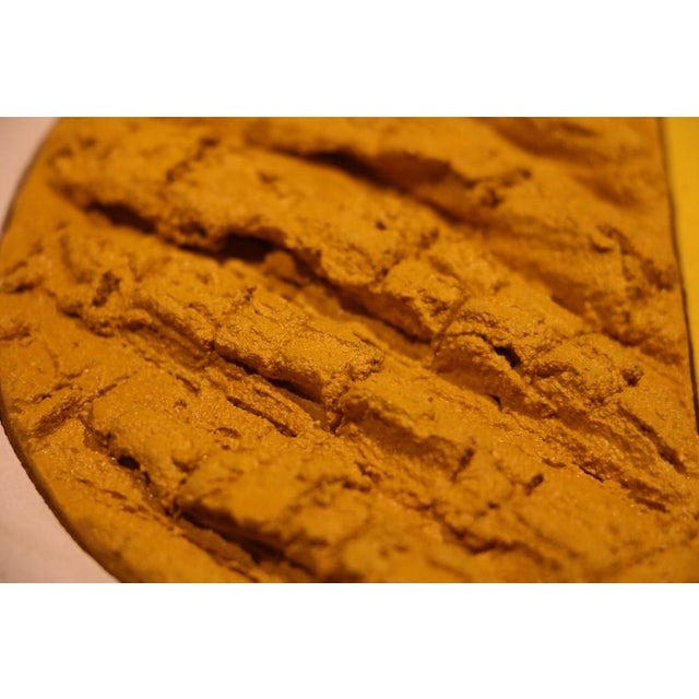 Vintage Painting in Lime, Clay, Plaster and Waxed Concrete by Véronique Lamothe For Sale - Image 6 of 8