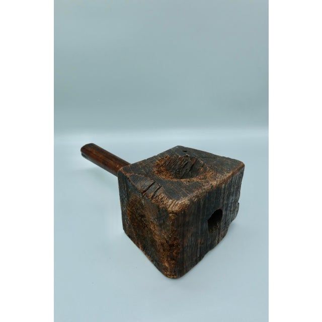 Early 19th Century Early 19th-C English Wooden Mallet – Square Base For Sale - Image 5 of 7