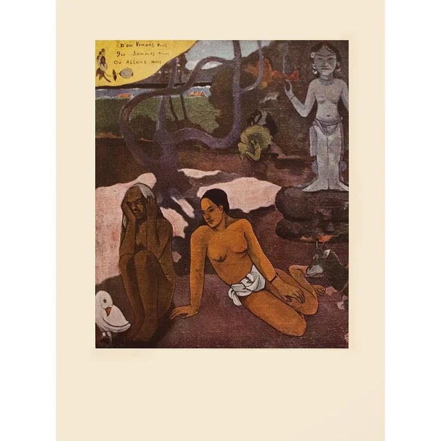 1950s After "Where Are We Going?" by Paul Gauguin, Boho Chic First Edition Full-Color Print For Sale - Image 10 of 11