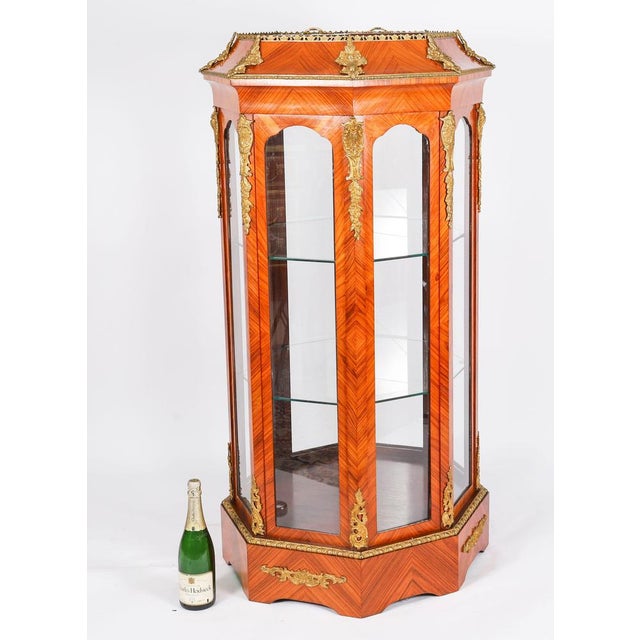 Antique Octagonal Display Cabinet Jardiniere, 1920s For Sale - Image 15 of 16