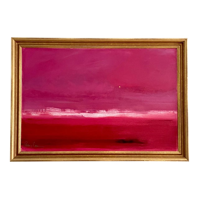 Barry Lantz Original Painting “Raspberry” Acrylic on Canvas For Sale