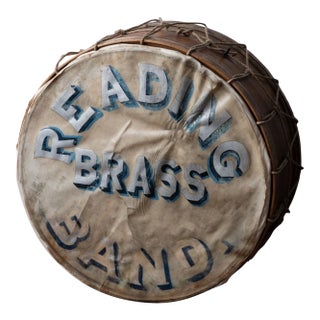 j.b. Treat "Reading Brass Band" Drum, C. 1860 For Sale