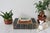 Vintage square wood and mirror ashtray or trinket tray. Souvenir of Belgium. Some age wear to wood and age spots on mirror.