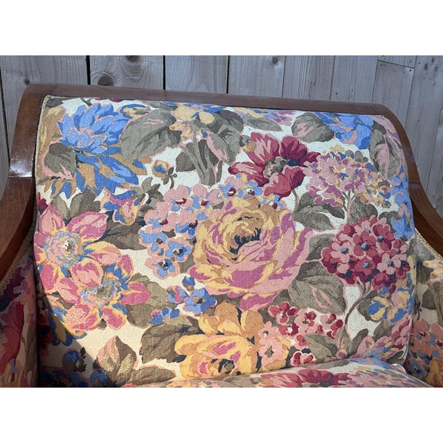 Large Louis XVI Style Bergère Lounge Chairs, 1960s, Set of 2 For Sale - Image 3 of 8