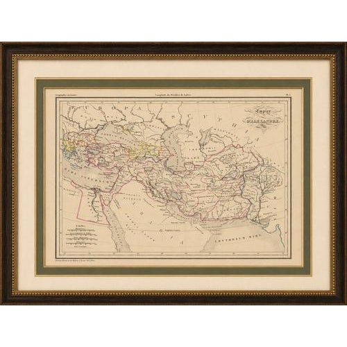 Empire d’Alexandre Map of Alexander the Great’s Empire, Paris, c.1850 This elegant mid-19th century historical map titled...