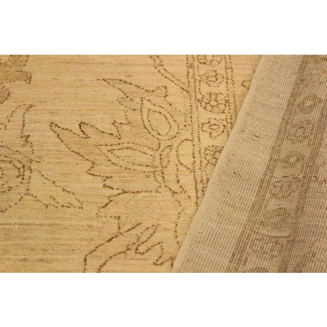 Boho Chic Sun-Faded Tan/Lt. Tan Hand-Knotted Rug - 9'4 X 12'2 | Chairish