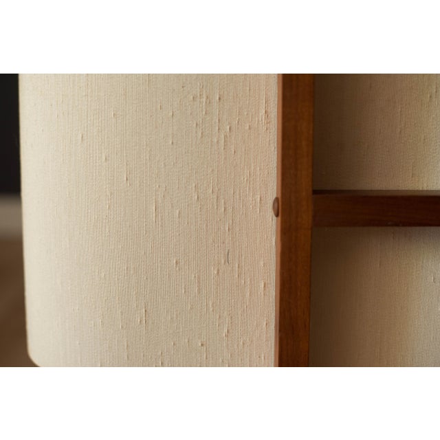 Mid Century Modern Sculptural Walnut and Brass Standing Floor Lamp For Sale - Image 17 of 18