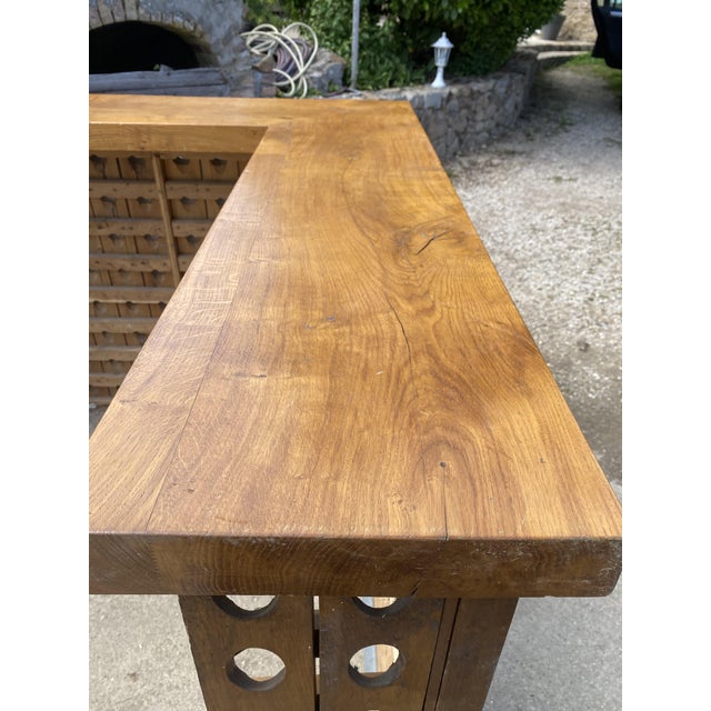 L-Shaped Corner Bar in Walnut, 1950 For Sale - Image 10 of 18