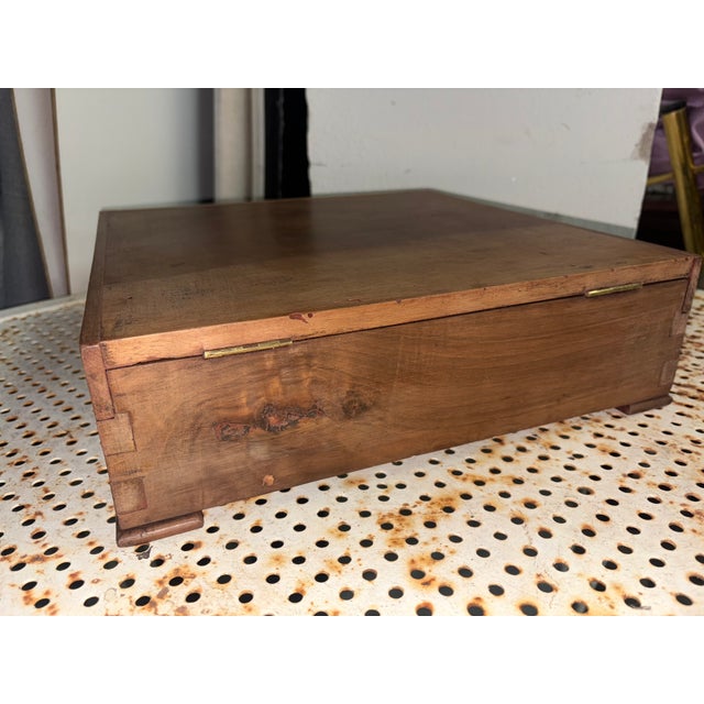 Antique Wooden Box, 1900 For Sale - Image 4 of 10
