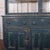 Stunning early 19th C English pine glazed kitchen dresser with wonderful architectural detail. 1820 Upper shelf depth 22cm...