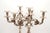 Silver 3-Light Candelabras with Cut-Out Sconces, Set of 2 For Sale - Image 6 of 8