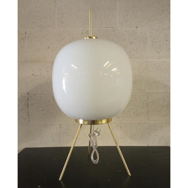 Table Lamp in White Glass For Sale - Image 14 of 14
