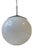 Bauhaus White Opaline Glass Pendant Lamp from Lyfa, 1930s For Sale