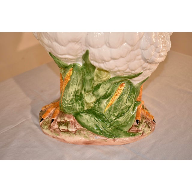 Vintage Ceramic Vietri Rooster and Hen Sculpture, Circa 1980's For Sale - Image 12 of 15