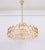 Large Gilt Brass and Crystal Chandelier attributed to Sciolari for Palwa, Germany, 1970s For Sale - Image 16 of 17