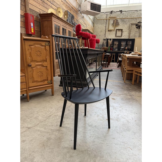 Hay Armchair in Blackened Wood, 1990s For Sale - Image 10 of 10