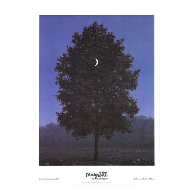 1998 Rene Magritte 'Le Seize Septembre' Surrealism Italy Offset Lithograph For Sale