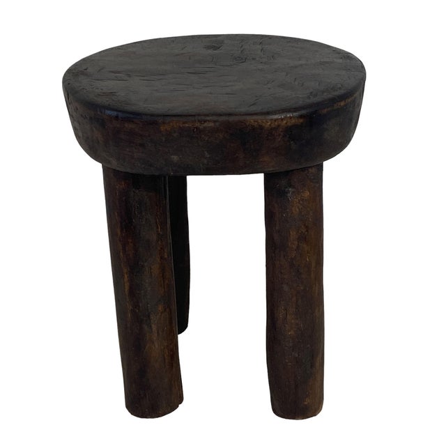 African African Carved Wood Milk Stool Hehe Gogo People Tanzania 10" H For Sale - Image 3 of 6
