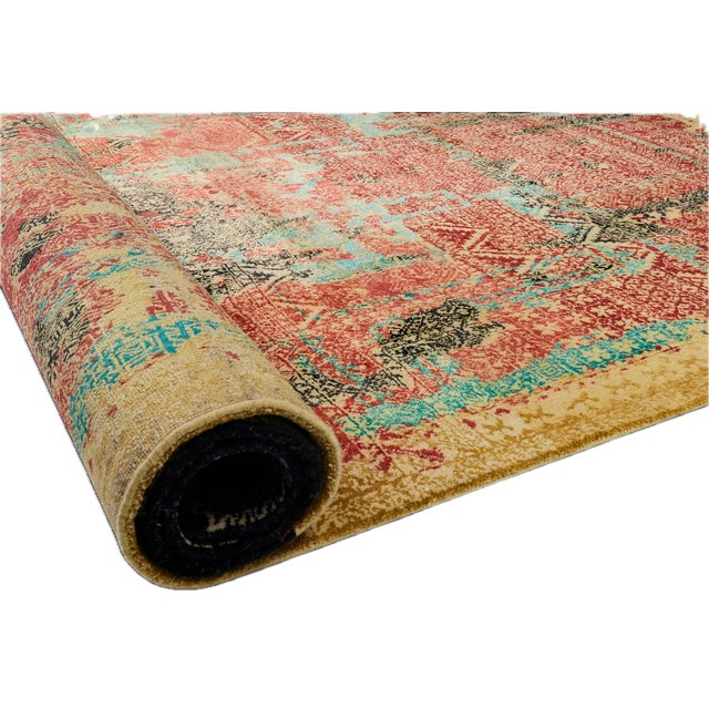 Hand-Knotted Rug by Murano Shutters For Sale - Image 4 of 5