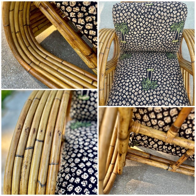 1960s Six-Strand Pretzel Lounge Chair | Attributed in Paul Frankl Style For Sale - Image 10 of 12