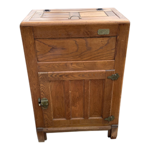 Antique White Clad Top Load Ice Box