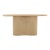 Soft Wave Pedestal Oval Console Table For Sale