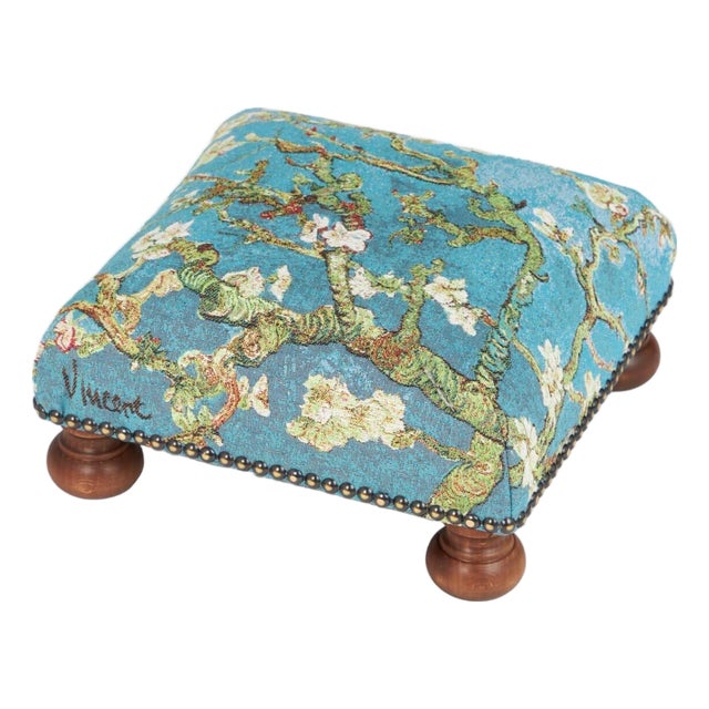 Blossom by Van Gogh Tapestry Footstool For Sale