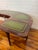 Wood Vintage Weiman-Style Mahogany and Tooled Leather Demilume Coffee Table W/ Extendable Leaves For Sale - Image 7 of 8