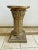 Italian Vintage Roman Style Column Bust Plant Stand Pedestal Carved Solid Wood For Sale - Image 3 of 10