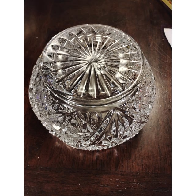 1960s LE.Smith Americian Heritage Pressed Glass Bowl For Sale - Image 4 of 5