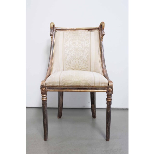 French Empire Style Swan Chair, 1980s For Sale - Image 4 of 12