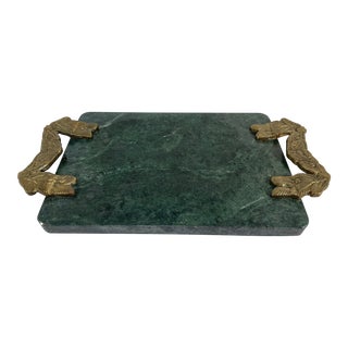 1960s Italian Marble Charcuterie / Cheese Board or Tray For Sale