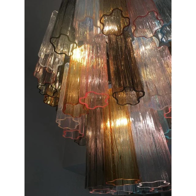 Metal Sputnik Chandelier in Murano Glass from Simoeng For Sale - Image 7 of 8