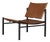 Lounge Chair in Metal and Leather from Wim den Boon, 1960s For Sale