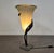 Large Jugendstil Floor Lamps with Stone Base and Italian Glass Shade from Roberto Galli, Set of 2 For Sale - Image 3 of 18