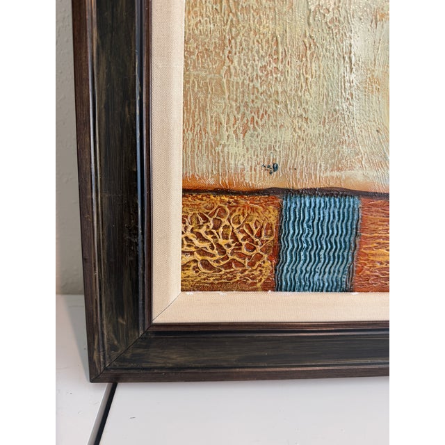 Brown Original Floral Oil Painting “Golden Bloom” by Alena Kalen Framed Textured, Coa For Sale - Image 8 of 13