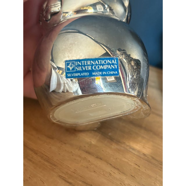 Late 20th Century Silverplate Snowman Salt and Pepper Shakers by International Silver Co. - A Pair For Sale In Atlanta - Image 6 of 8