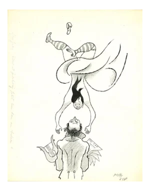 Adolf Reinhold Hallman, Don Juan, Cosi Fan Tutte, China Ink and Pencil, 20th Century