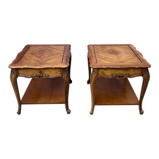 1990s Drexel French Country Side Tables - a Pair For Sale