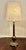 Tall Embossed Brass Table Lamp, 1890s For Sale - Image 5 of 10