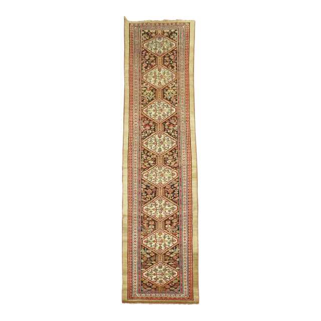 Early 20th Century Antique Tribal Persian Serab Traditional Runner For Sale