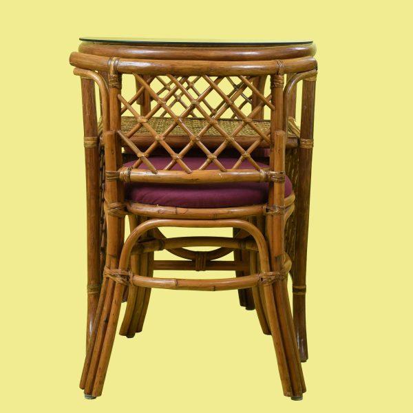 Coastal Vintage Rattan Honeymoon Set For Sale - Image 3 of 5