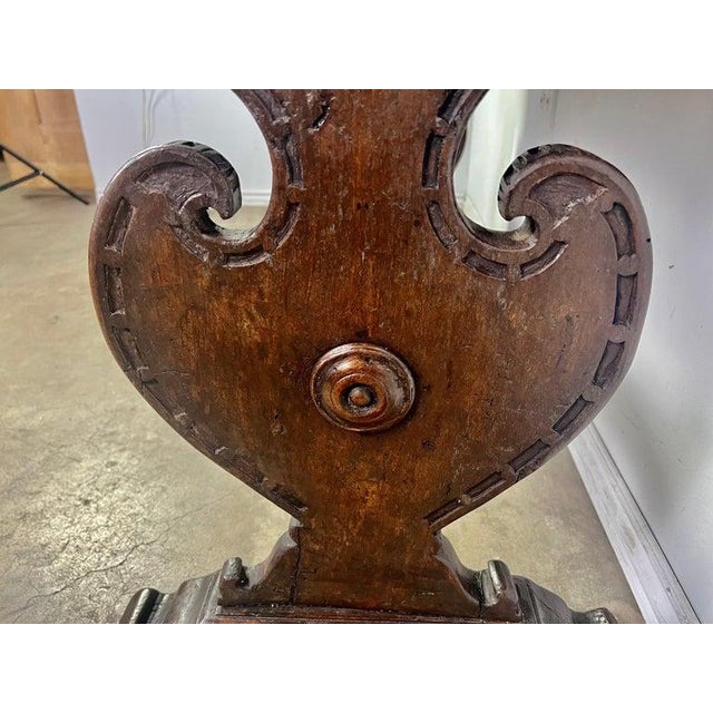 Brown 18th Century Italian Trestle Table For Sale - Image 8 of 12