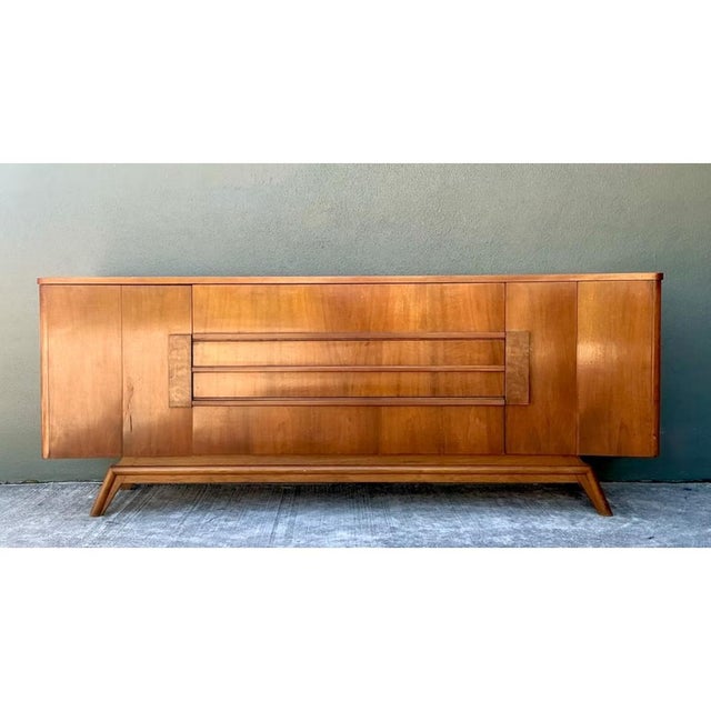 Vintage Mid-Century Modern Wood Credenza For Sale - Image 12 of 12