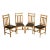 1990s Mission Style Dining Chairs - Set of 4 For Sale