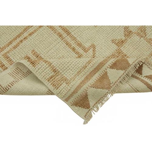 Beige Bohemian Runner Rug For Sale - Image 6 of 7