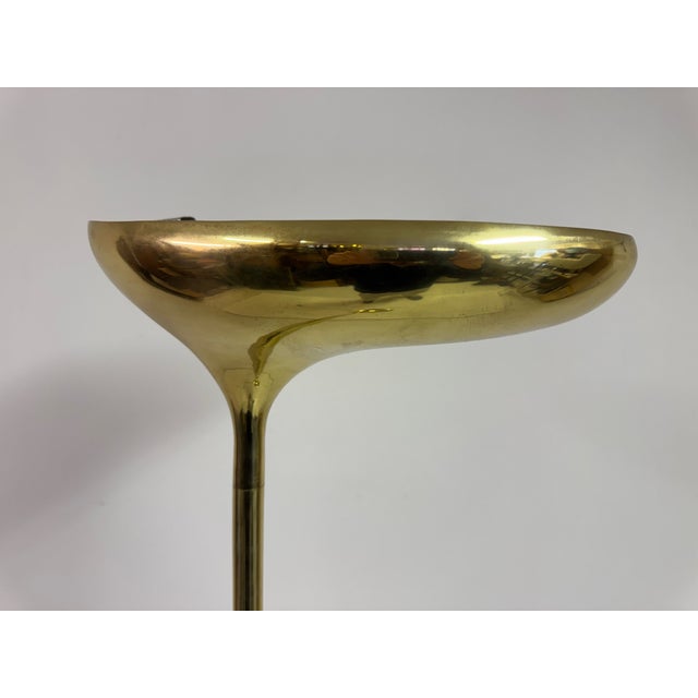 Italian Sculptural Brass Floor Lamp from Santoni, 1970s For Sale - Image 6 of 14