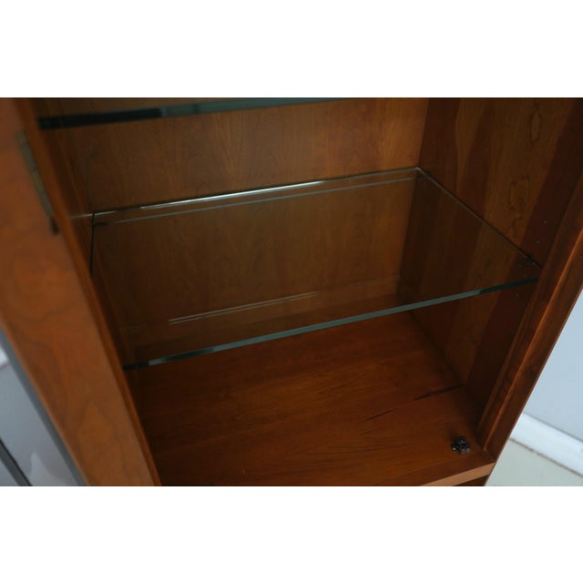 2000 - 2009 Stickley 21st Century Collection Cherry Curio Cabinet Bookcase For Sale - Image 5 of 18
