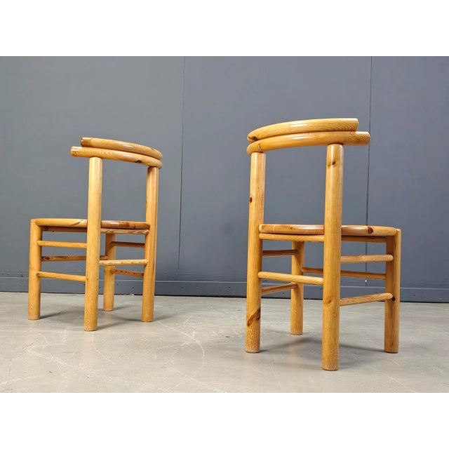 Vintage Dining Chairs in Pine, 1980s, Set of 6 For Sale - Image 9 of 18