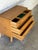 Oak 3 Drawer Dresser Chest With Brass Pulls Mid-Century Modern 1960s For Sale In Los Angeles - Image 6 of 11